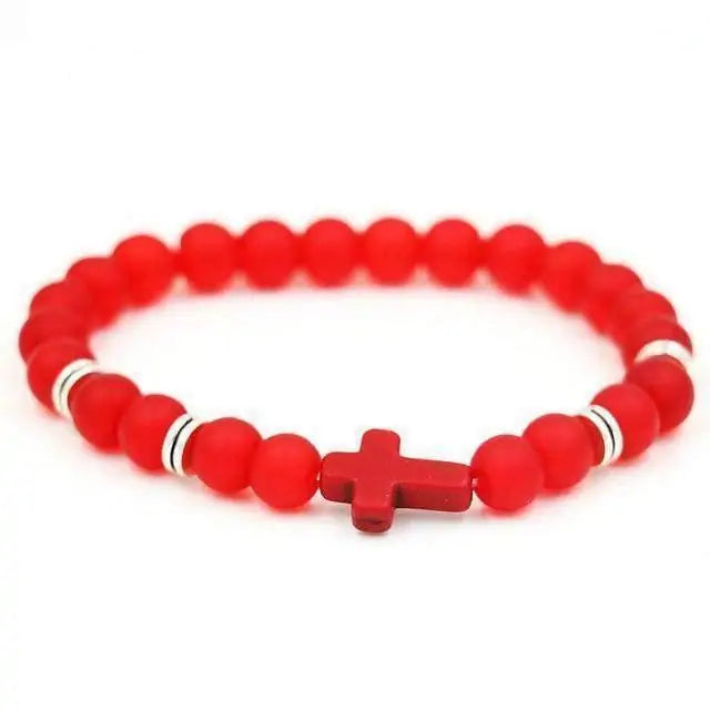 Charm Cross Beads Bracelet Chucaessentials