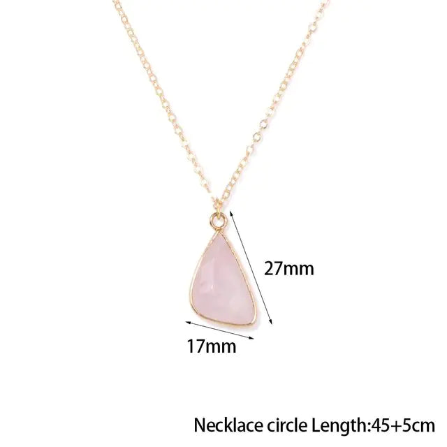 Rose Quartz Pendant Necklace