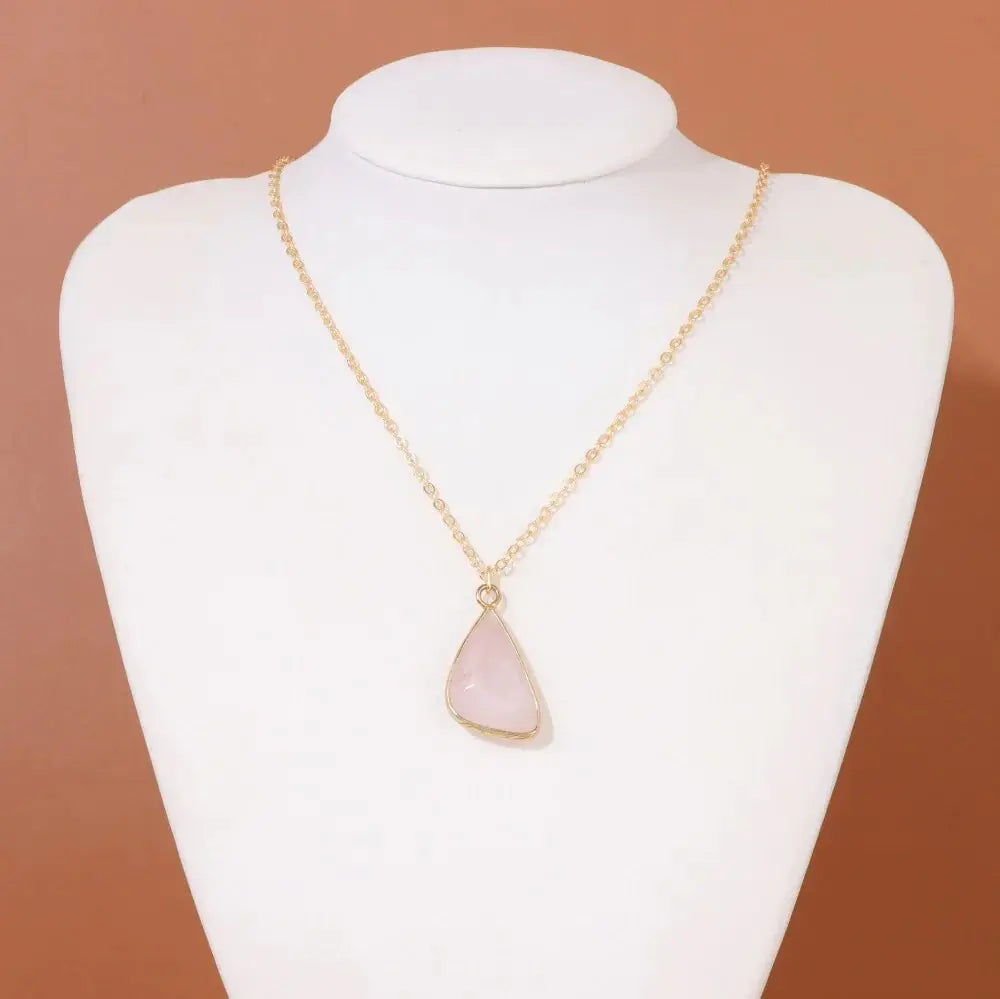 Rose Quartz Pendant Necklace