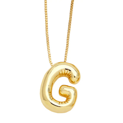 Minimalist 26 English Letters Pendant Necklace