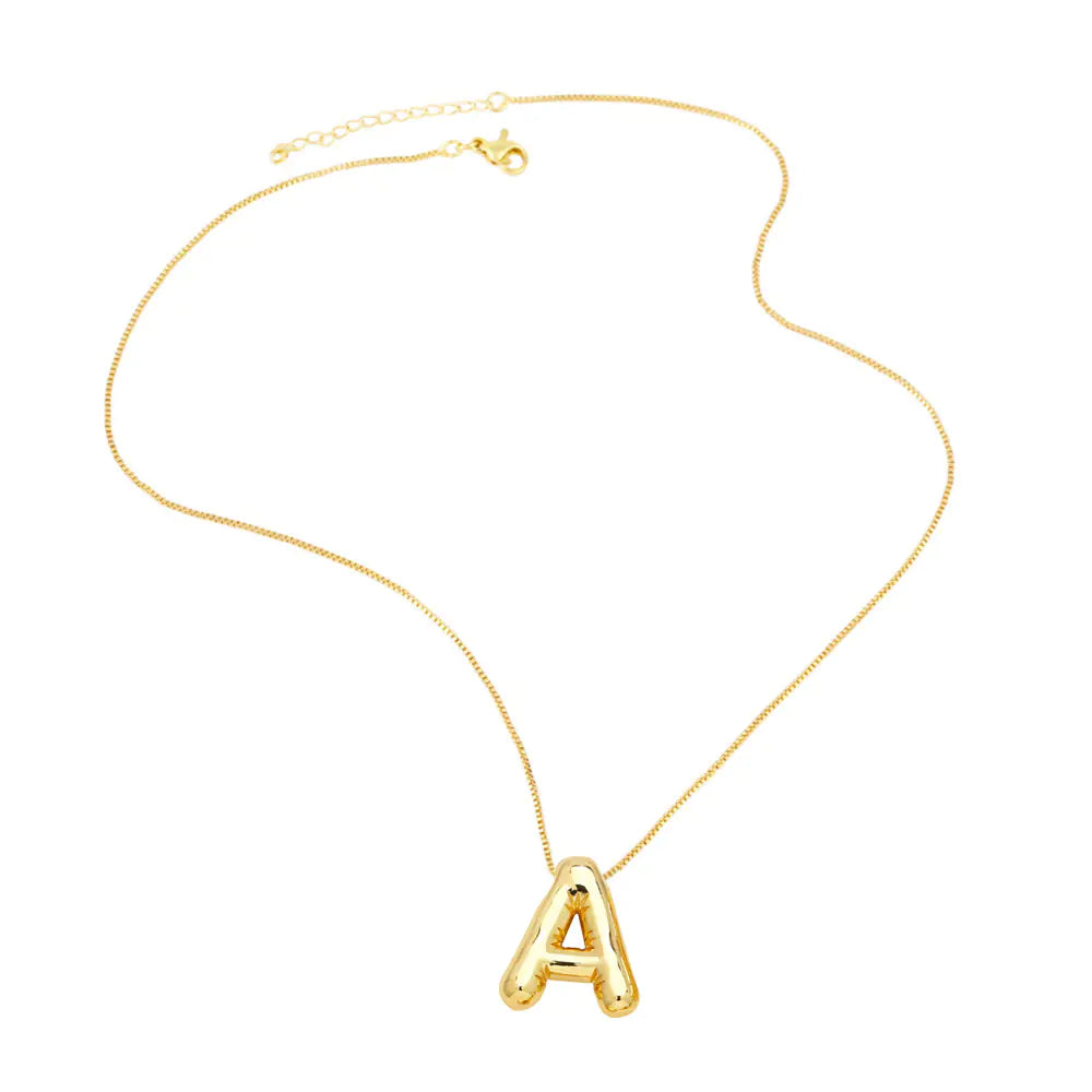 Minimalist 26 English Letters Pendant Necklace