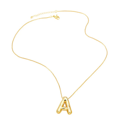 Minimalist 26 English Letters Pendant Necklace