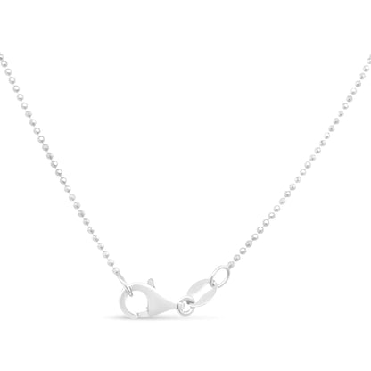 .925 Sterling Silver 0.7mm Slim and Dainty Bead Chain Necklace