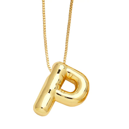 Minimalist 26 English Letters Pendant Necklace