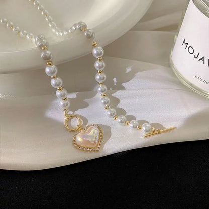 Pearl Necklace Heart