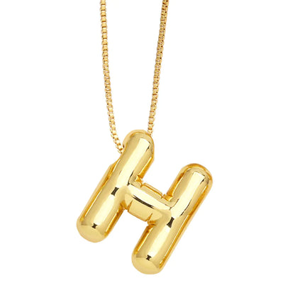 Minimalist 26 English Letters Pendant Necklace