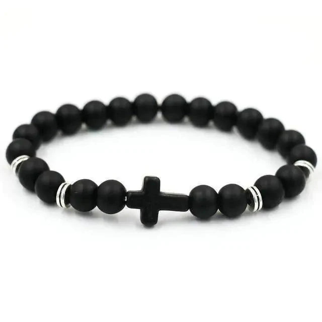Charm Cross Beads Bracelet