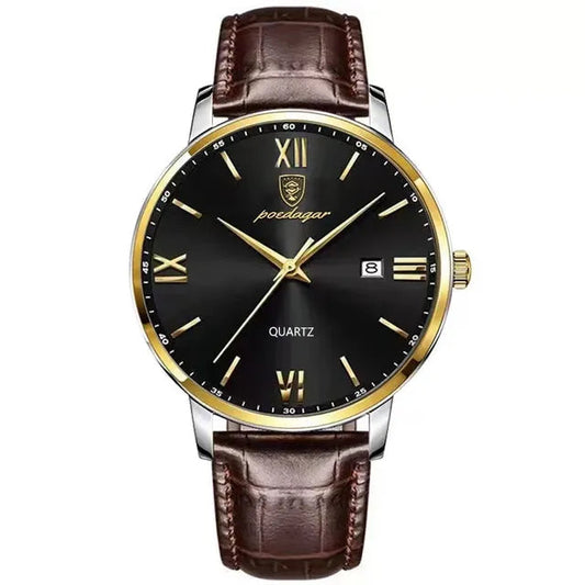 Leather Men Quartz Luxury Watches Chucaessentials