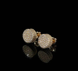 Men's CZ Stud Earrings-Stainless Steal.