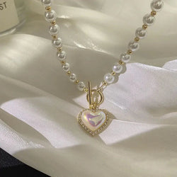 Pearl Necklace Heart