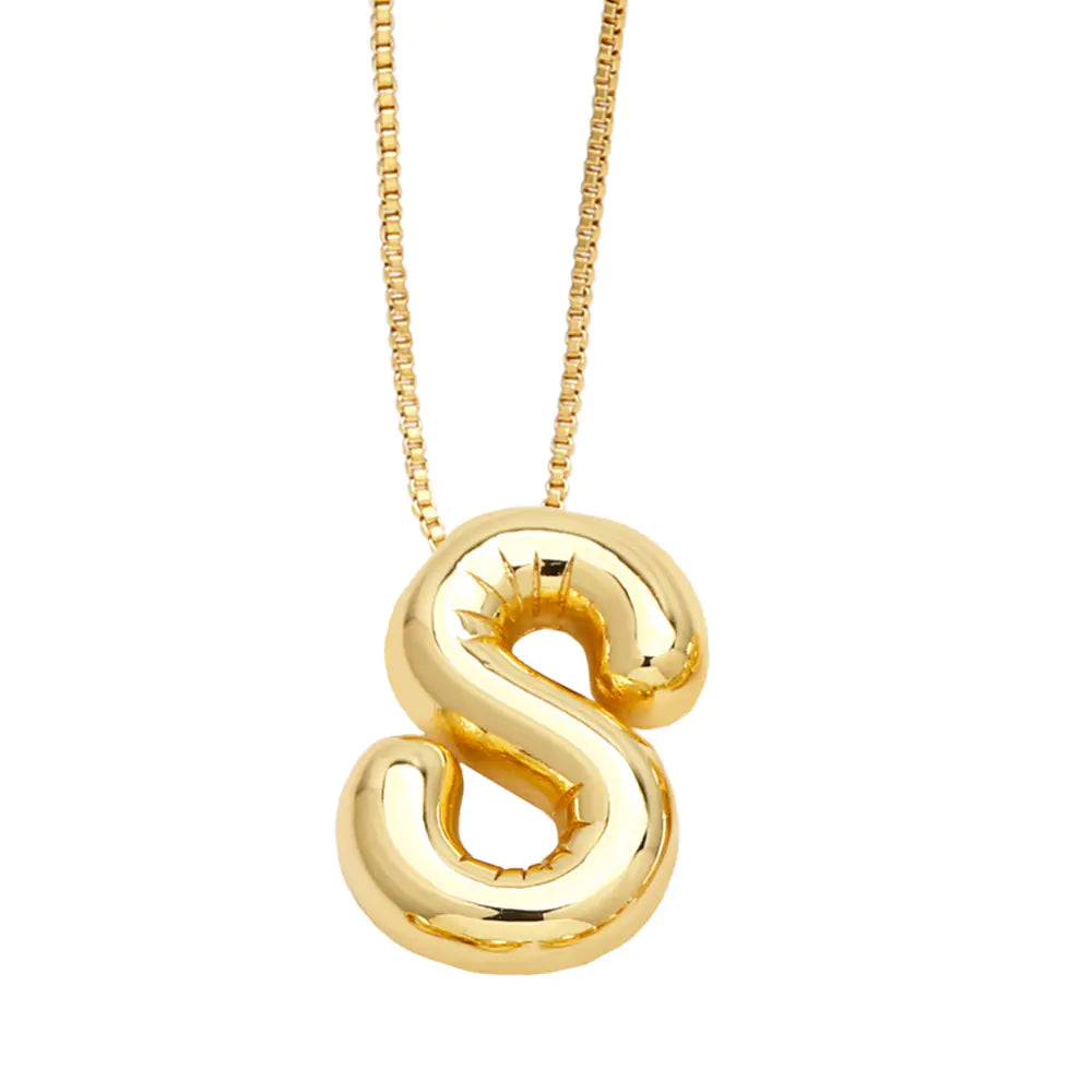 Minimalist 26 English Letters Pendant Necklace