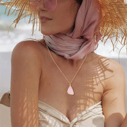 Rose Quartz stylish Necklace