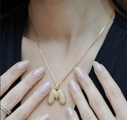 Personal 18K Gold Plated Initial Necklace.