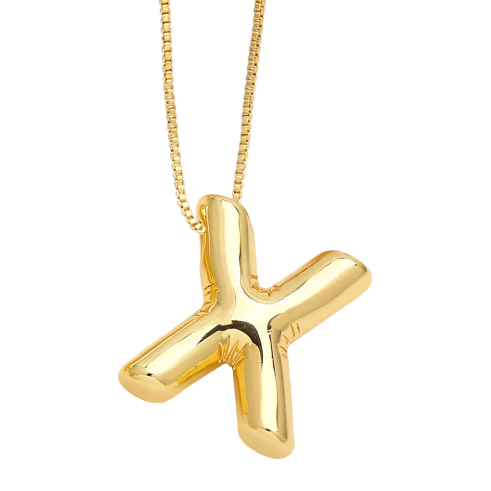 Minimalist 26 English Letters Pendant Necklace