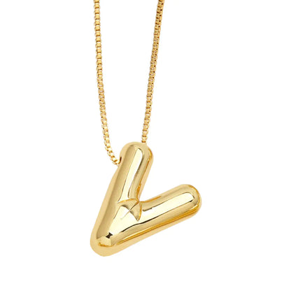 Minimalist 26 English Letters Pendant Necklace