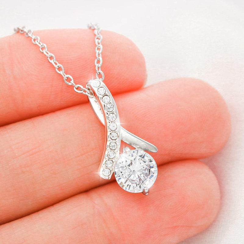 Zircon Pendant Necklace Gift for Daughter