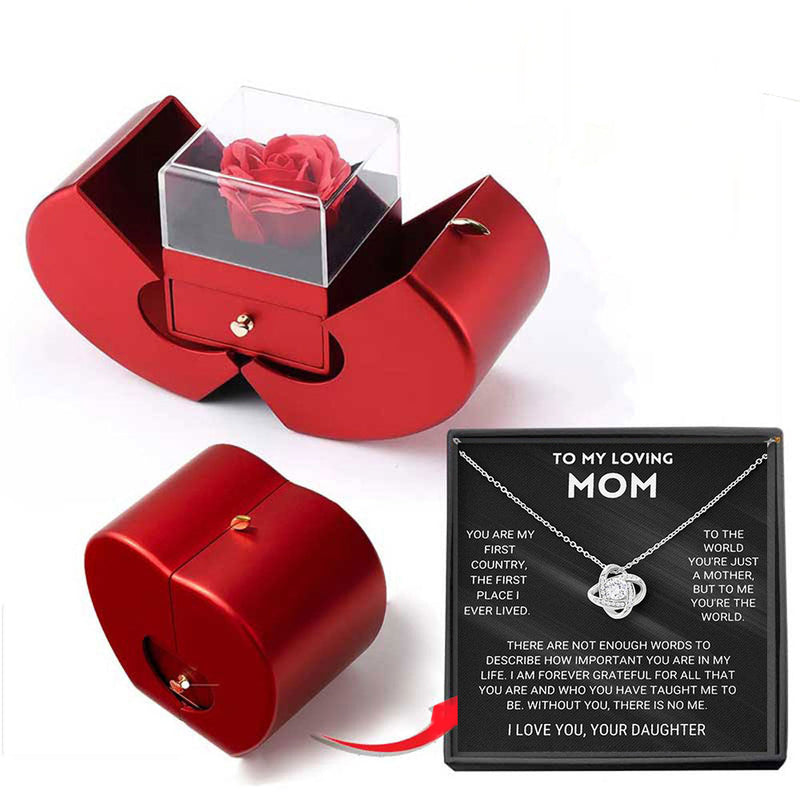 Luxury Four-Leaf Clover Necklace Gift Box Set Chucaessentials