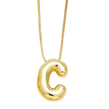 Minimalist 26 English Letters Pendant Necklace