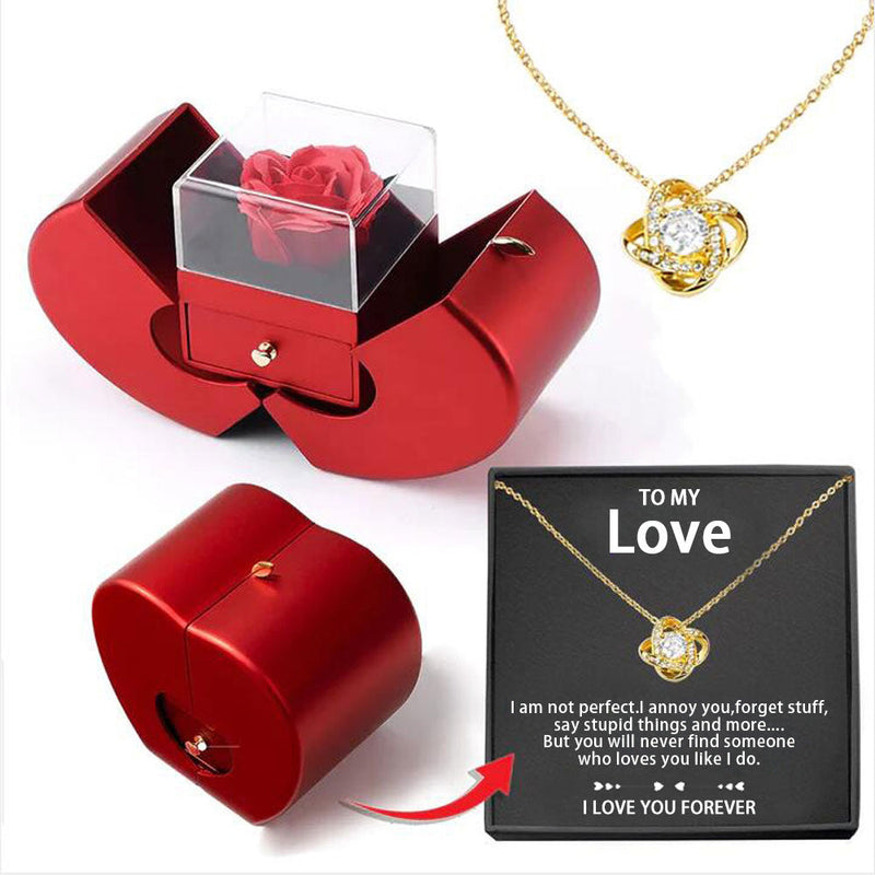 Luxury Four-Leaf Clover Necklace Gift Box Set Chucaessentials