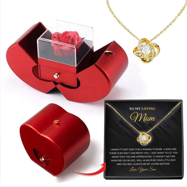 Luxury Four-Leaf Clover Necklace Gift Box Set Chucaessentials