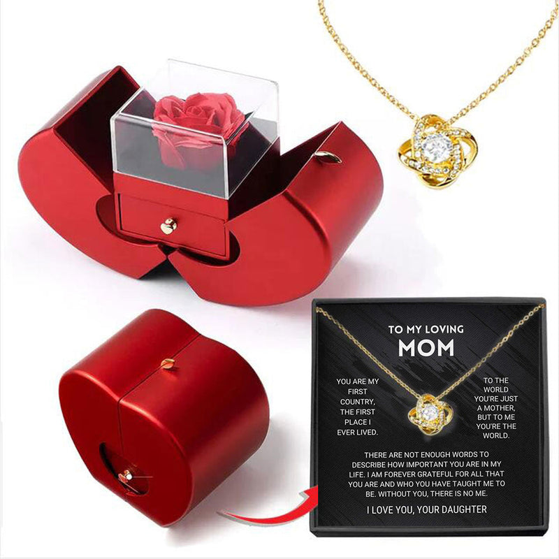 Luxury Four-Leaf Clover Necklace Gift Box Set Chucaessentials