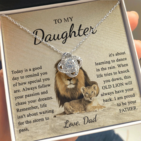 Pendant Necklace To My Daughter Chucaessentials