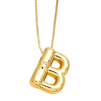 Minimalist 26 English Letters Pendant Necklace