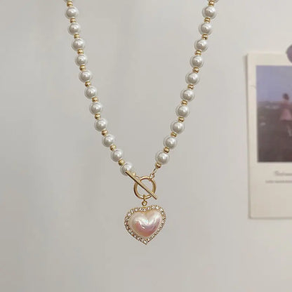 Pearl Necklace Heart