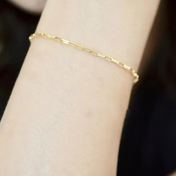 gold-plated Filled women Chain Bracelet Handmade Jewelry