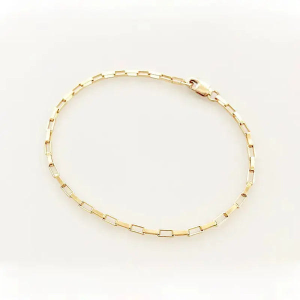 gold-plated Filled women Chain Bracelet Handmade Jewelry