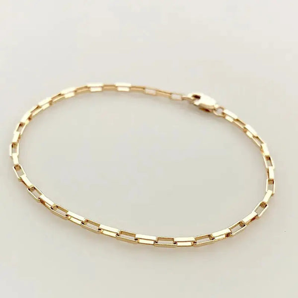 gold-plated Filled women Chain Bracelet Handmade Jewelry