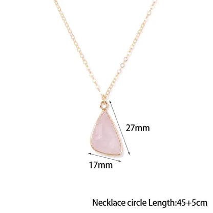 Rose Quartz Pendant Necklace