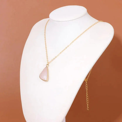Rose Quartz Pendant Necklace