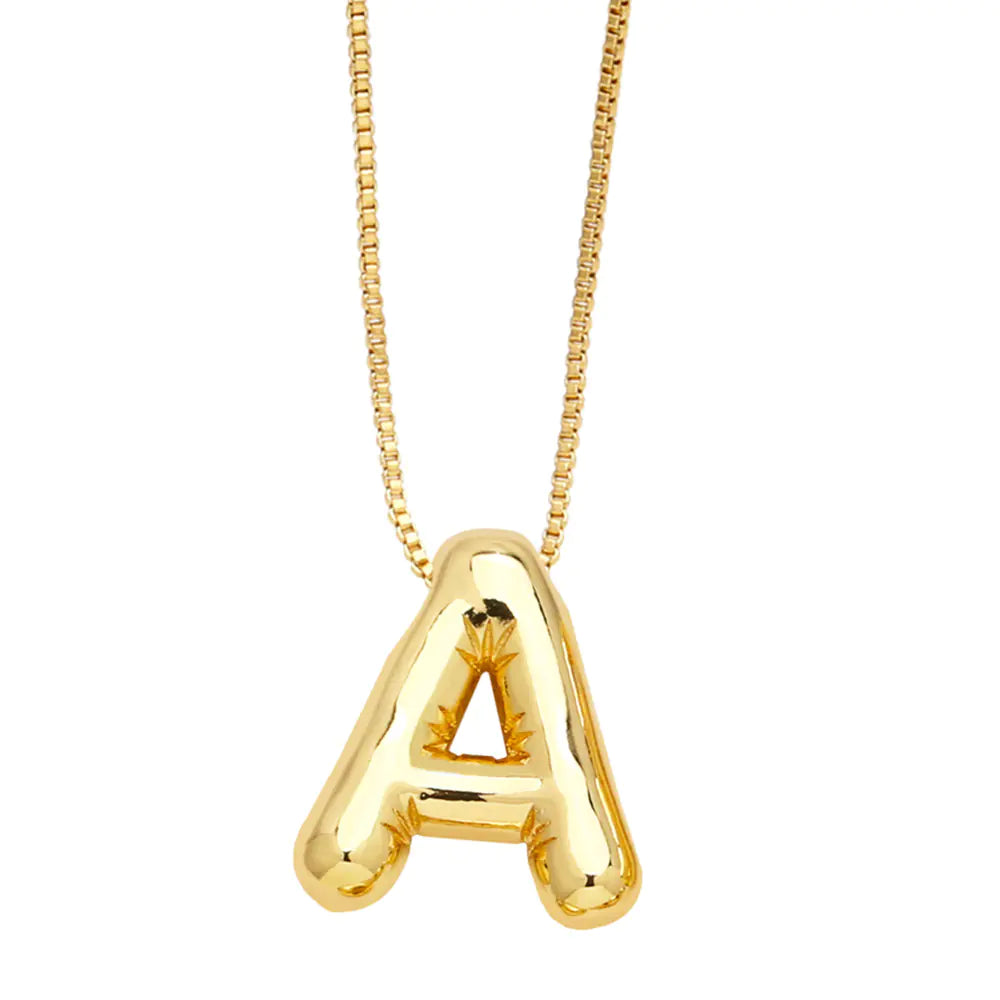 Minimalist 26 English Letters Pendant Necklace