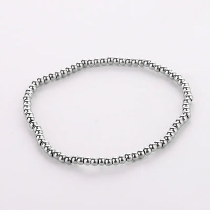 Fashionable Stainless Steel Bead Bracelet