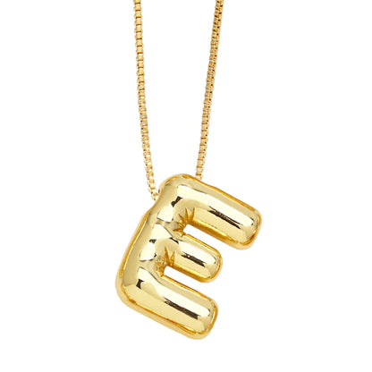 Minimalist 26 English Letters Pendant Necklace