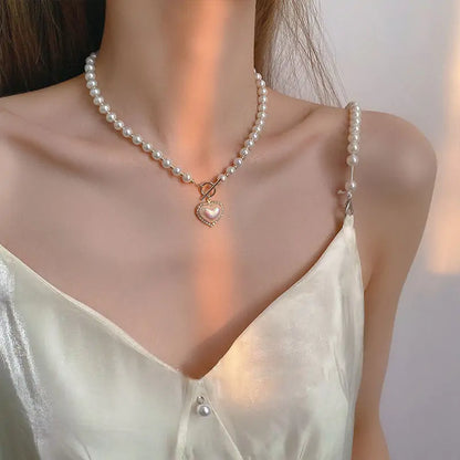 Pearl Necklace Heart